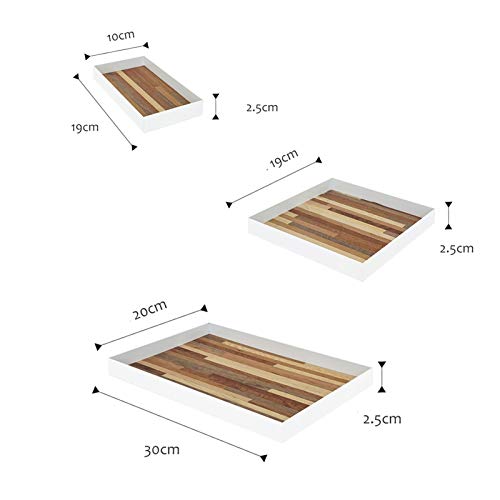Tray Creative Minimalist Style Storage Tray Food and Beverage Tray Photo Props Tray Handmade Wood Grain Stitching Tray Storage Tray