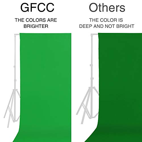 GFCC Green Screen Backdrop - 10ftx10ft Green Photo Booth Backdrop for Photoshoot Greenscreen Background for Photography Video Recording Background - color: Green, size: 10ftx10ft