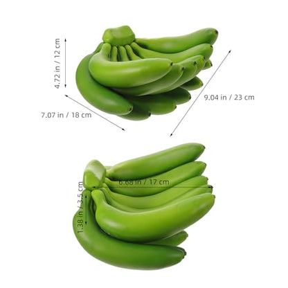 Realistic Artificial Banana Bunch Lifelike Simulation Fruit Fake Food Model Banana Bunch Display for Photography Prop Wedding Dessert Party Table Decor