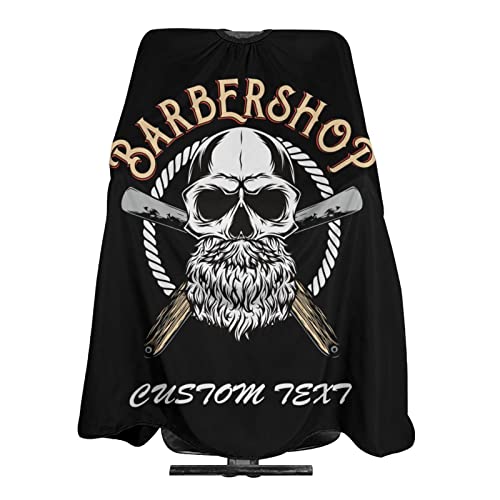 Custom Waterproof Barber Cape Personalized Text Barber Shop Salon Cape for Men Customized Hair Cutting Cape - color: Barber-04