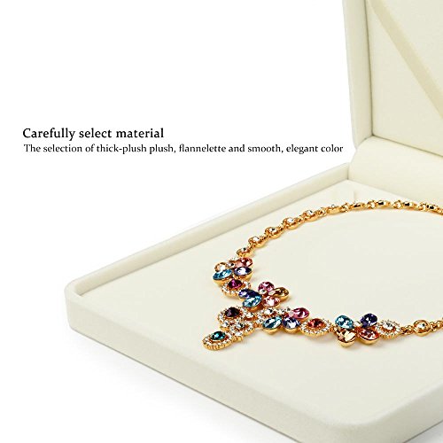 Oirlv Velvet Big Necklace Gift Box Pearl Necklace White Jewelry Box - style: Big Necklace Box