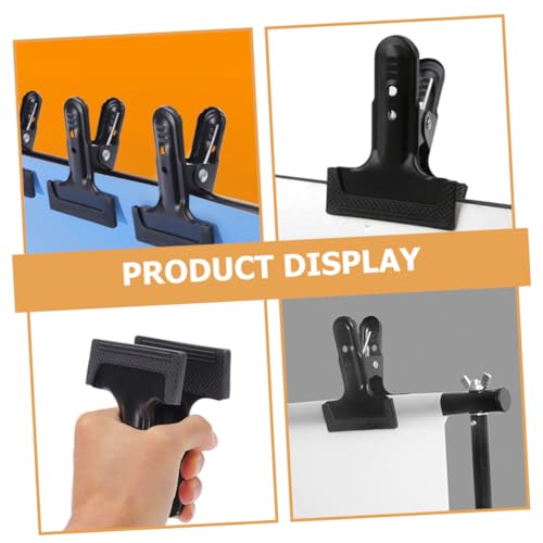 VILLCASE 4pcs Heavy Duty Photography Backdrop Clips Backdrop Cloth Clamps for Secure Fixing Versatile and Easy to Install for Various Backgrounds Photography Studios