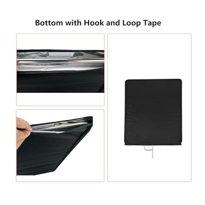 Photography Light Reflector Flag Kit, 35x47inches/90x120cm, 4-in-1 Gold/Silver/Black/White Diffuser and Translucent Diffuser, Foldable Stainless Steel Frame