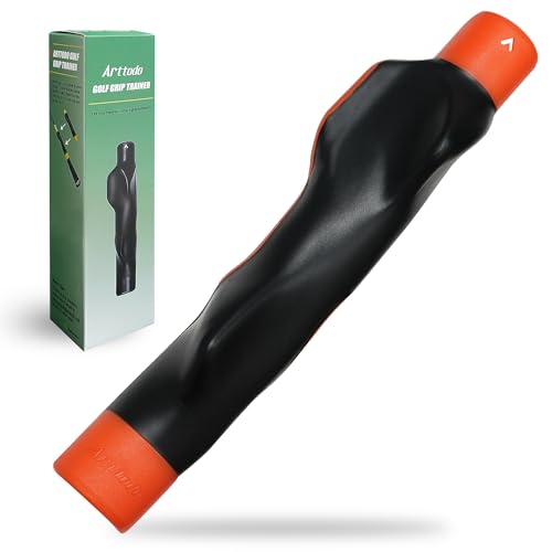 Golf Grip Trainer, Right or Left Handed Golf Training Aid for All Levels of Golfers - Fix Hand Position & Grasp, Master Correct Grip Posture, Golf Accessories - color: Orange-1 Pack, size: Right Hand
