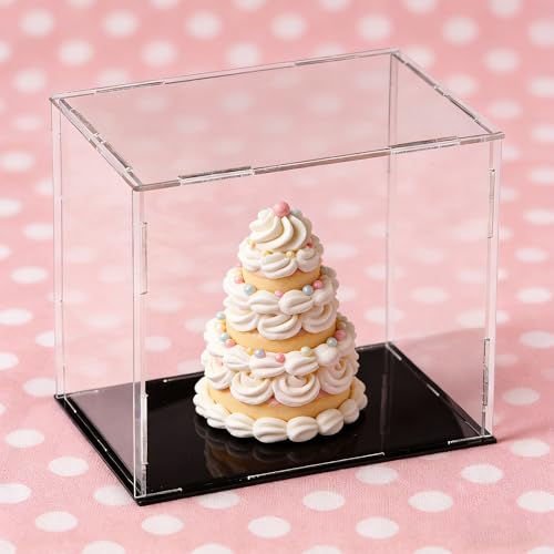 uxcell Acrylic Clear Display Case Box Dustproof Protection Showcase Cube Collectibles Show Box 5.9x3.9x5.9inch - size: 5.9x3.9x5.9 inch