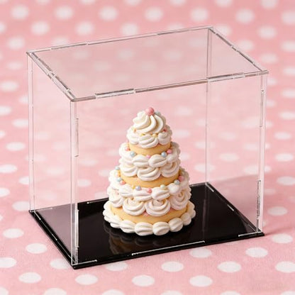 uxcell Acrylic Clear Display Case Box Dustproof Protection Showcase Cube Collectibles Show Box 5.9x3.9x5.9inch - size: 5.9x3.9x5.9 inch