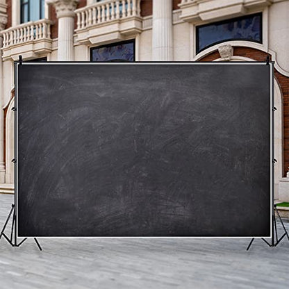 Renaiss 9x6ft Blank Blackboard Backdrop for Photoshoot Man Woman Portrait DIY Chalkboard Photography Background Back to School Banner School Season Photo Booth Props Wedding Teachers` Day Party Decor - size: 9x6ft