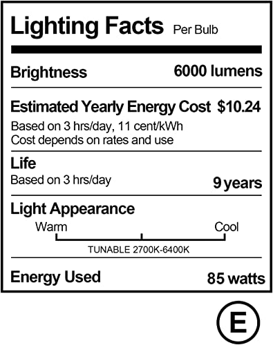 Skytex 2Pack 85W Photography Light Bulb 2700-6400K Colour Temperatures Dimmable Tricolor LED Bulbs Softbox Bulb in E27 Socket for Photography Photo Video Studio Lighting Softbox - style: 2 pack led85w