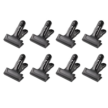 Backdrop Clips 8 Pack Heavy Duty Spring Clamps Muslin Photography Background Clips with Protective Rubber Large Backdrop Clamps for Backdrop Stand, Photo Studio