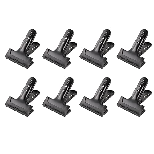 Backdrop Clips 8 Pack Heavy Duty Spring Clamps Muslin Photography Background Clips with Protective Rubber Large Backdrop Clamps for Backdrop Stand, Photo Studio
