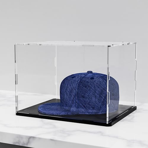 WANLIAN Clear Acrylic Display Case Assemble Countertop Box Cube Organizer Stand Dustproof Protection Showcase for Action Figures Toys Collectibles (9.8 x 5.9 x7 inch; 25 x15 x18 cm)