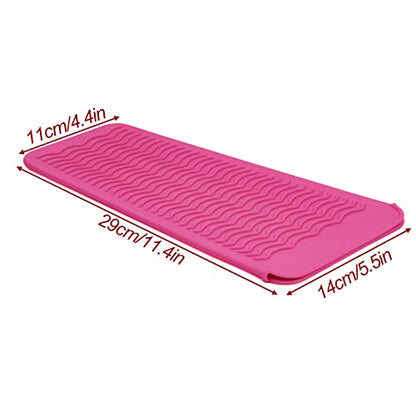 2PCS Silicone Heat Resistant Mat Pouch for Hair Straightener, Curling Iron, Flat Iron and Hot Hair Tools Pink 2 Pack - color: Pink, size: 2 Pack
