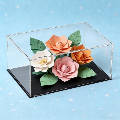 uxcell Acrylic Clear Display Case Box Dustproof Protection Showcase Cube Collectibles Show Box 9.8x5.9x3.9inch - size: 9.8x5.9x3.9 inch