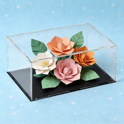 uxcell Acrylic Clear Display Case Box Dustproof Protection Showcase Cube Collectibles Show Box 9.8x5.9x3.9inch - size: 9.8x5.9x3.9 inch