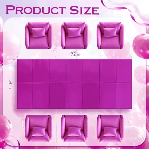 Just Shimmer 2pcs Fuchsia Red Foil Tablecloth 54 * 72 Inch Plastic Baby Shower Birthday Party Table Cloths Disposable Waterproof Table Cover for Anniversary Bridal Shower Wedding Party Supplies - color: Rose Red