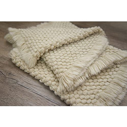 Zeroest Baby Photography Props Basket Braid Wool Wrap Newborn Photo Shoot Baskets Filler Posing Stuffer Background Blanket (Beige) - color: Beige
