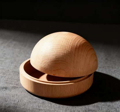 Natural Half Wooden Balls, Unfinished Beech Wood Hemisphere, Semicircle Smooth Wood Spheres for Crafts, DIY Projects and Home Decor, No Hole(Size:20cm（1pcs）) - size: 20cm（1pcs）