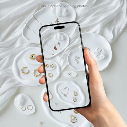 4PCS Aromatherapy Gypsum Cube Product Photography Background Prop Set for Cosmetics Jewelry Ornaments Makeup Skin Care Small Product White - color: pure white-2