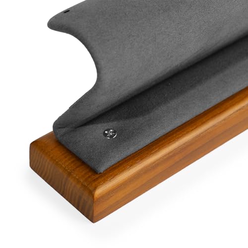 Solid Wood Jewelry Earrings Display Stand Small Jewelry Display for Long Earrings(Grey) - color: Grey