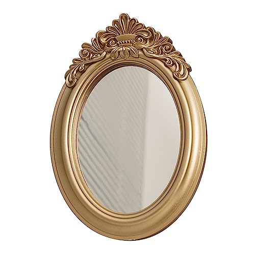 Baluue Elegant Mirror Tray Vintage Mirror Props for Photography Decor for Wedding Home Office Hotel