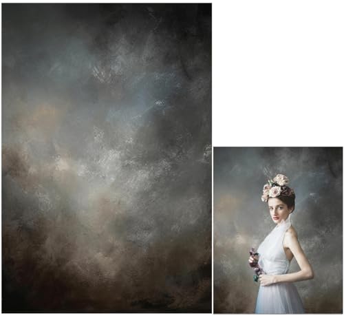 5x7ft Fabric Abstract Backdrop for Photography Vintage Portrait Old Master Background for Studio Prop - color: LM-06100, size: 5x7ft