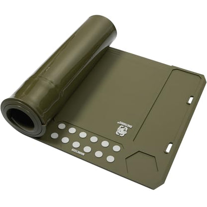 OneTigris Gun Clean Mat Magnectic for Table, Extra Large 48"x16" Anti-Slip Rubberized Repair Mat for Gun Parts, Protects Work Surface from Solvents and Oils - color: brown