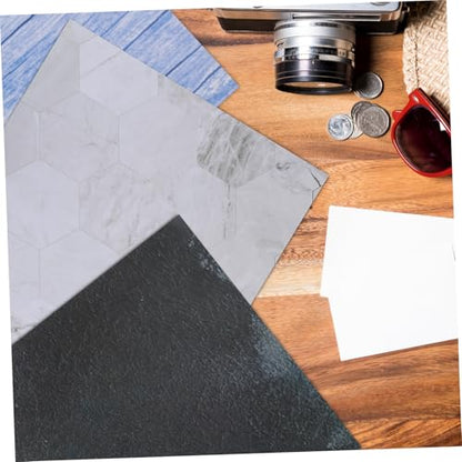 Photography Backdrop Kit 15pcs Set with Multiple Pattern Photo Background Boards for Small Product Photography, Food and Jewelry Photoshoot with Carry Bag and Clips
