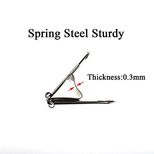 HAHIYO Binder Clips Paper Clamps Spring Steel Sturdy Medium 1.26 inches Width 0.45 Inch Capacity No Sharp Edges Heavy Duty Tight Grip Reusable Black Metal Bright Finish for Home Office School 16 Pack - size: 1.26in-16P