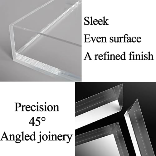 Clear Acrylic Water Tank Props For Product Shooting, Sturdy Photography Tray Display Cabinet, Underwater Photo Studio Kit Drawer For Counter Organizing, Cosmetics Advertising(11.8 X 11.8 X 3.9IN)(60x4 - size: 60x40x6cm/23.6x15.7x2.4in