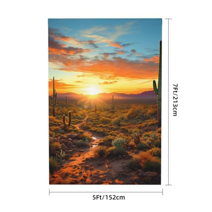 Saguaros at Sunset Backdrop Background for Photography 5x7ft Photobooth Professional Photo Backdrop Curtains Video Photography Studio Photo Backgrounds Banner Booth Background Screen Parties - color: Saguaros At Sunset