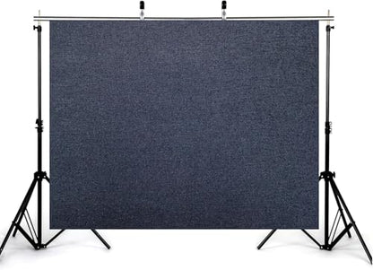 8x6ft Deep Navy Linen Texture Backdrop Minimalist Neutral Photography Background for Product Shoot Studio Decorations Tapestry Banner Photo Booth Props - size: 8x6ft