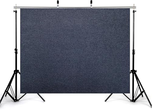 9x9ft Deep Navy Linen Texture Backdrop Minimalist Neutral Photography Background for Product Shoot Studio Decorations Tapestry Banner Photo Booth Props - size: 9x9ft