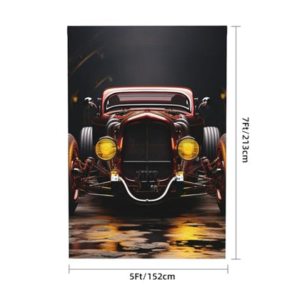 Rod Car Backdrop Background for Photography 5x7ft Photobooth Professional Photo Backdrop Curtains Video Photography Studio Photo Backgrounds Banner Booth Background Screen Parties - color: Rod Car