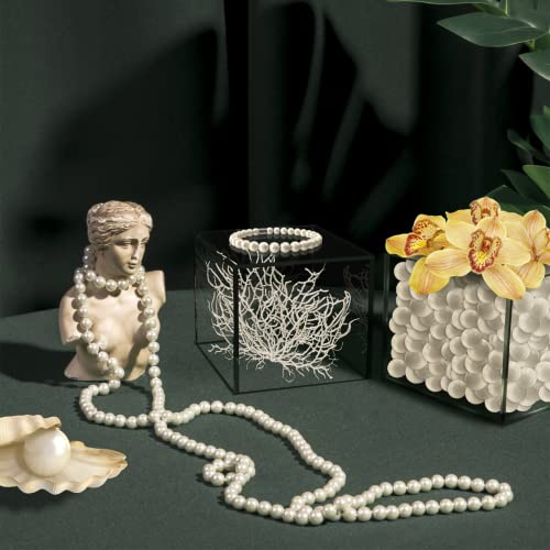 2 Pack Clear Acrylic Display Box 4" Square Storage Cube for Collectibles Weddings Treats Jewelry Boxes No Base 1 Side Open No Assembly by Marketing Holders - size: 4"w x 4"h