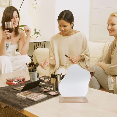 Irregular Desktop Makeup Mirror Vertical Lady Vanity Mirror for Home Decoration and Photography Props