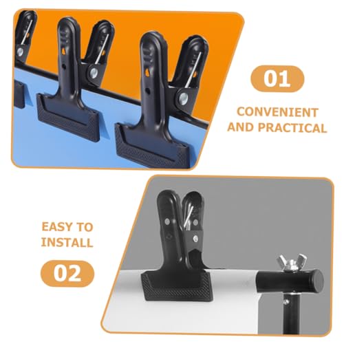 4pcs Heavy Duty Backdrop Clips Background Fixing Clamps for Photography Securely Holds Background Cloths for Studio and Outdoor Use