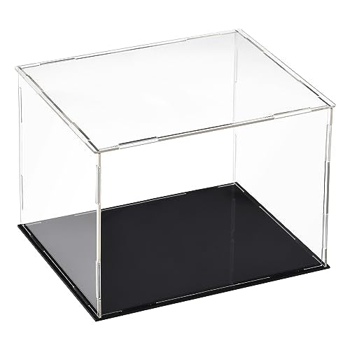 uxcell Acrylic Clear Display Case Box Dustproof Protection Showcase Cube Collectibles Show Box 7.9x5.9x5.9inch - size: 7.9x5.9x5.9 Inch