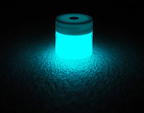 Super Phos Glow in The Dark Powder Pigment - .5 Ounce (15g) (Neutral Aqua) - color: Neutral Aqua