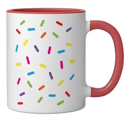 Ice cream Sprinkles Shirt Halloween Costume Easy Ceramic Mug, Red/White - color: Red/White