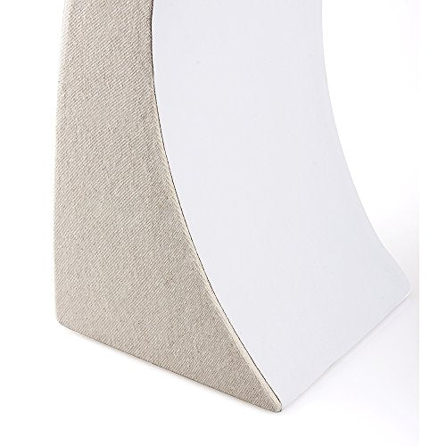 Oirlv Linen Necklace Display Bust 3D Necklace Organizer Jewelry Display Holder (H-11.8inches) - size: H-11.8inches