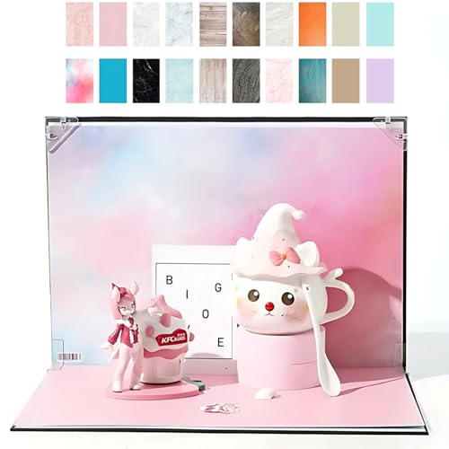 Product Photography Backdrops Photo Backdrop-10PCS /20 Patterns 16.5x11.7In Small Flat Lay Seamless Paper Background Props Tabletop Photo Shoot for Food Jewelry Cosmetics
