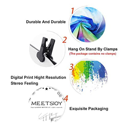 Paint Splash Party Backdrop Colorful Painting Art Photo Background MEETSIOY Abstract Oil Painting Studio Props Banner Birthday Party Supplies Photography Backdrop 9x6ft BJZSMT20 - size: 9x6ft