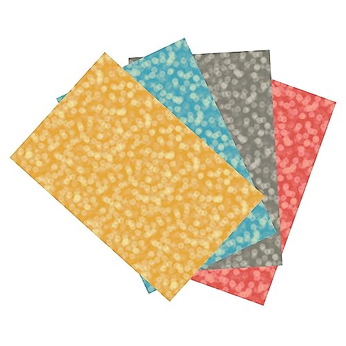 Ella Bella Photography Backdrop Paper, Assorted Bokeh (1 ea.: Gold, Blue, Gray & Red), 48" x 12', 4 Rolls - style: Assorted Bokeh