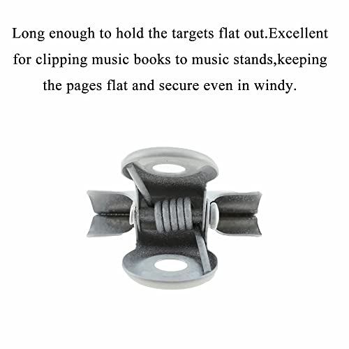 HAHIYO 0.87inch White Bulldog Clips Metal File Hinge Binder Clips Clamps Save Space Strong Spring Jaws Rock Solid Grip Book Lay Flat Deburred Edge for Hang Photos Wall Grid Dog Food 30PCS - size: White-0.87in-30P