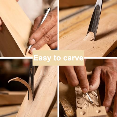 Unfinished Wood Blocks for Crafting, 4 Pcs Unfinished Wood Carving Blocks, 4X6X1 Inch Solid Wood Carving Blocks for Crafts DIY Projects Art Classes Photo Blocks Beginners and Adults - size: 4x6x1 Inch