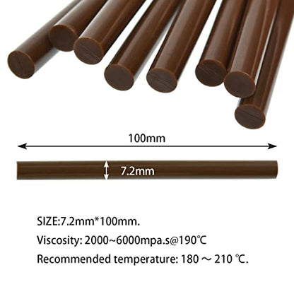 16 Pcs Keratin Gun Bond Glue Sticks Professional Hair Extension Glue Stick Hair Styling Tools (Dark Brown) - color: Dark Brown