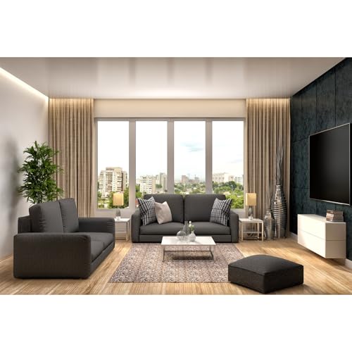 Living Room Backdrop Modern Sofa Carpet Crystal Chandelier Window Photography Background Office Zoom Meeting Video Conferencing Backdrop Decors New Lifestyle Photo Studio Background Props 5x3ft - color: Brown_Black, size: 5x3ft