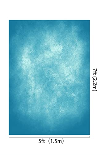 Kate 1.5x2.2m Blue Portrait Backdrops Abstract Blue Photography Backgrounds Vintage Backdrops - color: Blue