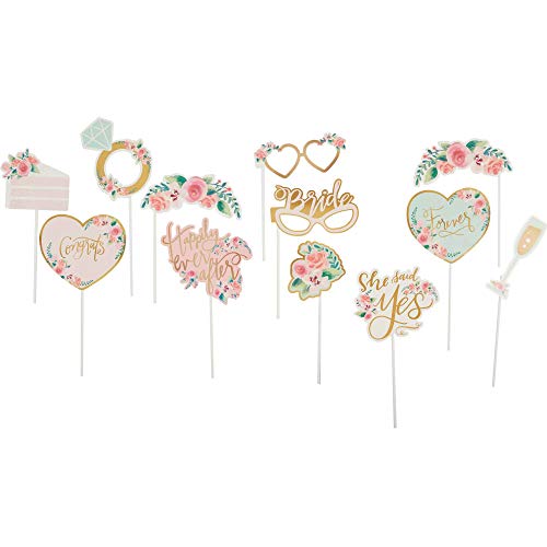 Multicolor Mint to Be Photo Cardboard Props (14" x 8.5") - Pack of 13 | | Perfect for Weddings, Parties & Celebrations