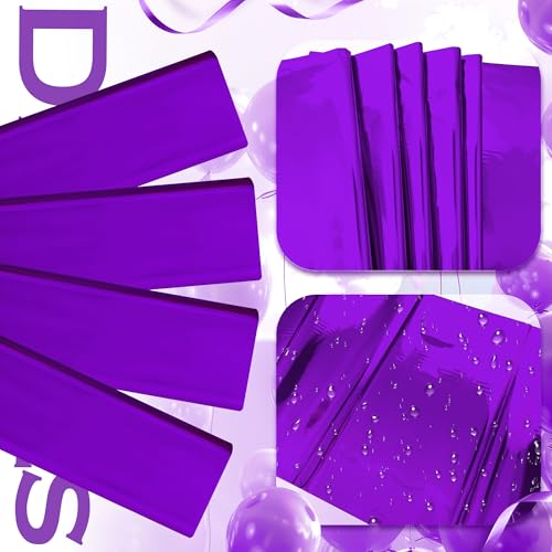 2pcs Dark Purple Foil Tablecloth 54*72inch Plastic Wedding Birthday Winter Party Table Cloths Disposable Waterproof Table Cover for Halloween Graduation Anniversary Party Supplies (Dark Purple, 2) - color: Dark Purple